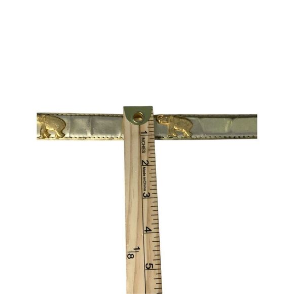 Vintage RARE Gold Tone ELEPHANT Belt Retro Fashion Statement Belt Costume Access - Picture 10 of 11